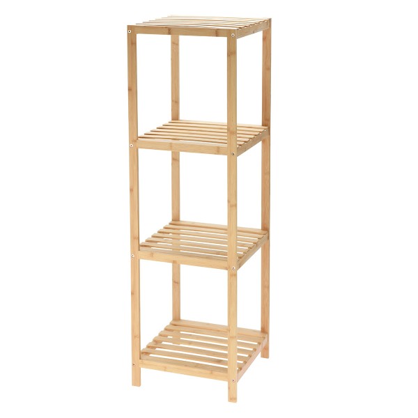 Ραφιέρα Μπάνιου 4 Επιπέδων Bamboo 34x33x111εκ. MRShome 0048000