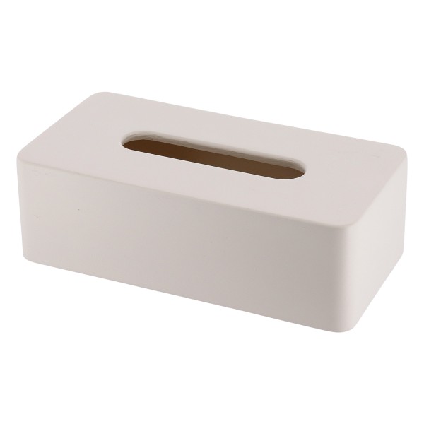 Θήκη Για Χαρτομάντηλα Polyresin Μπεζ 13,5x26x8εκ. MRShome DS-4388000