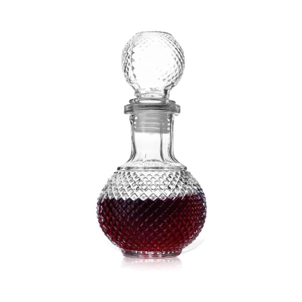 Yuk Μπουκάλι Γυαλί 250ml Στρόγγυλο Σκαλιστό Diamond 47Y