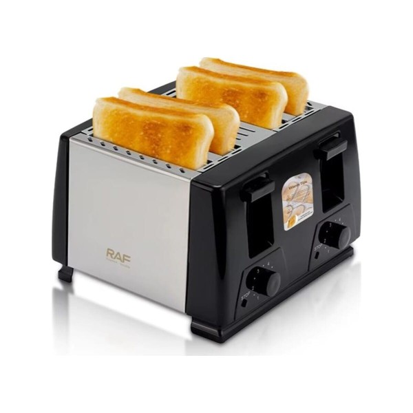 Φρυγανιέρα 4 Θέσεων Ηλεκτρική 1300W Μαύρη