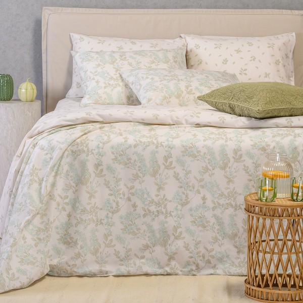Παπλωματοθήκη Polycotton Υπέρδιπλη 225x245εκ. Rea Aqua Casual Line Melinen 20006023