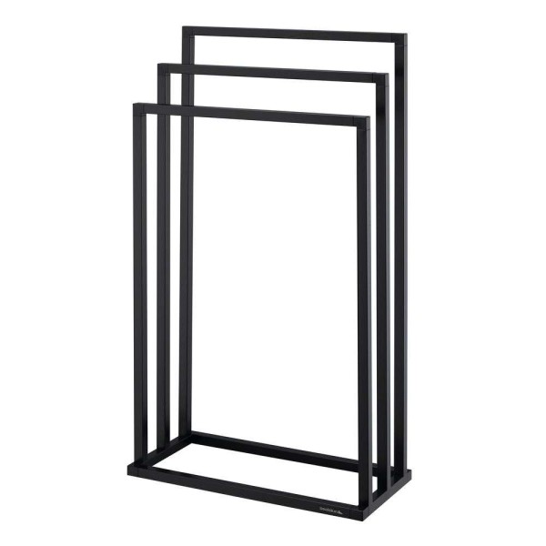 Κρεμάστρα-Πετσετοθήκη Μεταλλική 45x21x84εκ.Tube Black Sealskin 800198