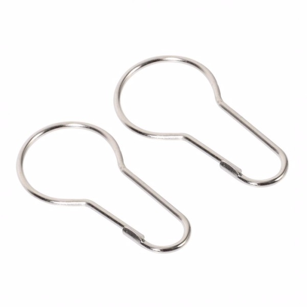 Curtain Hooks 12pcs metal κρίκοι κουρτίνας μπάνιου MRShome