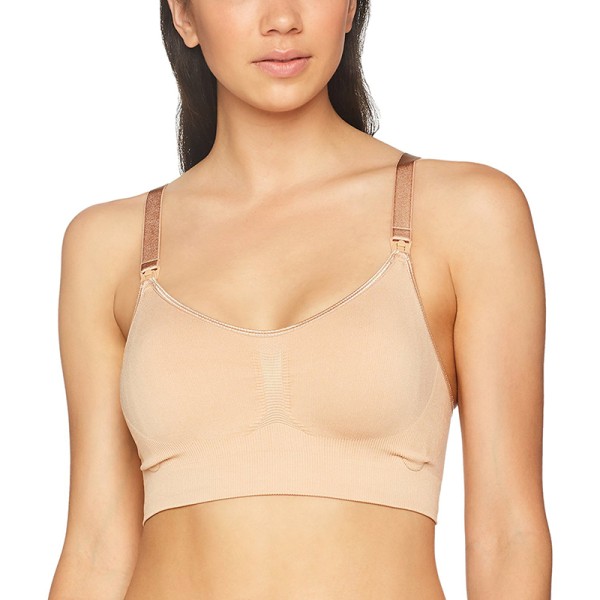 Σουτιέν Θηλασμού Χωρίς Ραφές Seamless Nursing Bra Μπεζ Extra Large Carriwell CW305311