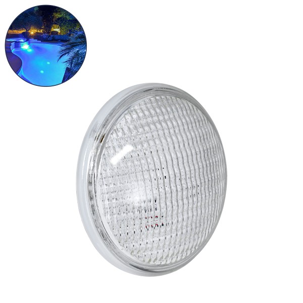 GLOBOSTAR® POOLANO 61534 Λάμπα Πισίνας GX16D PAR56 LED 25W 2000lm 120° AC/DC 12V IP68 Φυσικό Λευκό 4500K - Lumileds SMD Chip - Μ18 x Π10 x Υ18cm - 3 Χρόνια Εγγύηση