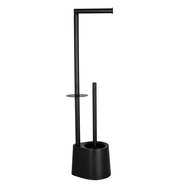 Σταντ Χαρτιού Υγείας και Πιγκάλ Stainless Steel/ABS/PP Μαύρο 17x12.5x65.5cm AWD02071616
