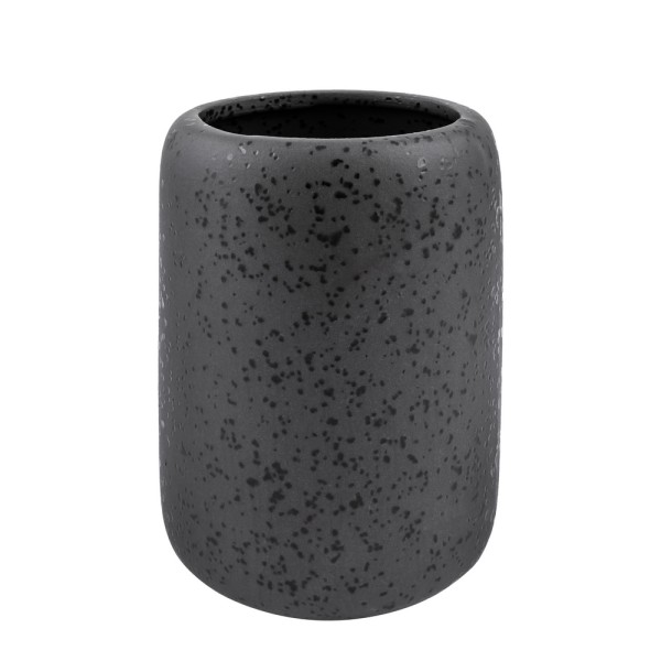 Ποτήρι Οδοντόβουρτσας HADES Stoneware Ανθρακί Φ7.5x10.5cm AWD02191803