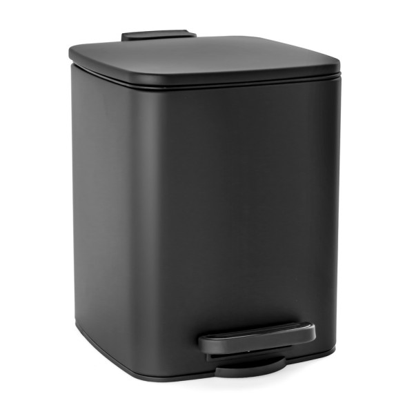 Κάδος Απορριμμάτων 6L από Ατσάλι Μαύρος AWD02031903