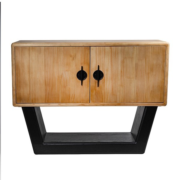 ΜΠΟΥΦΕΣ MDF - ΜΕΤΑΛΛΙΚΟΣ ΦΥΣΙΚΟ - ΜΑΥΡΟΣ 120x40x90cm