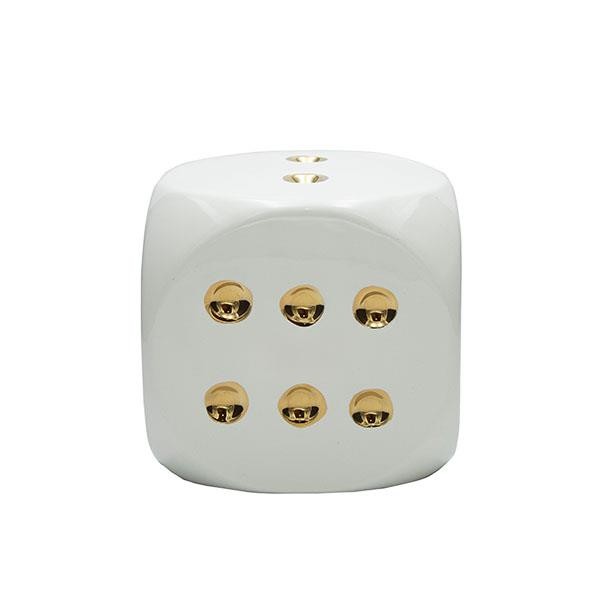 ΔΙΑΚΟΣΜΗΤΙΚΟ ΖΑΡΙ ΛΕΥΚΟ-ΧΡΥΣΟ  15x15x14.5cm (Συσκευασία 2 τεμαχίων)