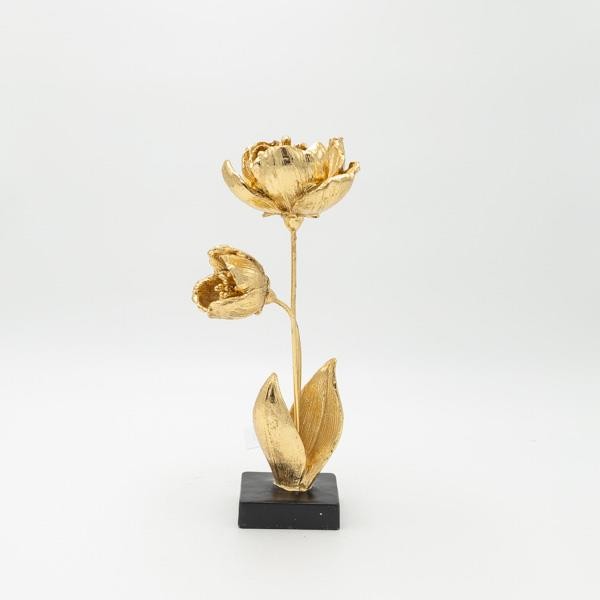 ΛΟΥΛΟΥΔΙΑ ΠΟΛΥΡΕΖΙΝ ΧΡΥΣΟ - ΜΑΥΡΟ 10.5x10.5x27.5cm (Συσκευασία 2 τεμαχίων)