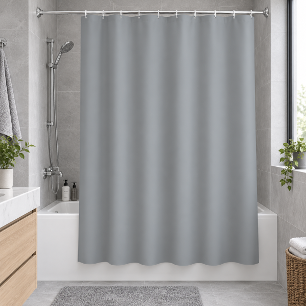Κουρτίνα Μπάνιου 180x180cm PEVA Γκρι MRShome