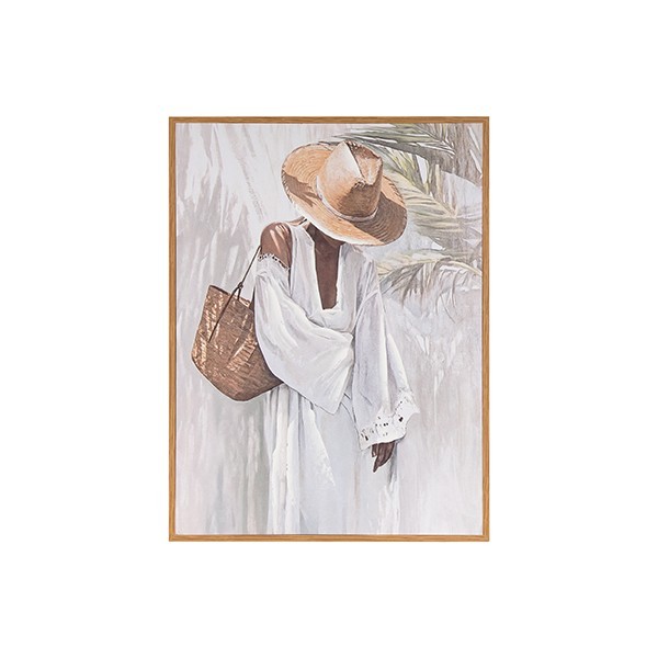 ΠΙΝΑΚΑΣ ΓΥΝΑΙΚΑ ΛΕΥΚΟΣ - ΑΝΟΙΧΤΟ ΚΑΦΕ 30x2x40cm (Συσκευασία 2 τεμαχίων)
