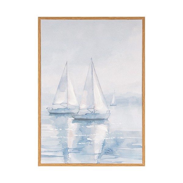 ΠΙΝΑΚΑΣ ΚΑΜΒΑΣ ΚΑΡΑΒΙΑ ΓΑΛΑΖΙΟΣ - ΜΠΕΖ 24x2x34cm (Συσκευασία 2 τεμαχίων)