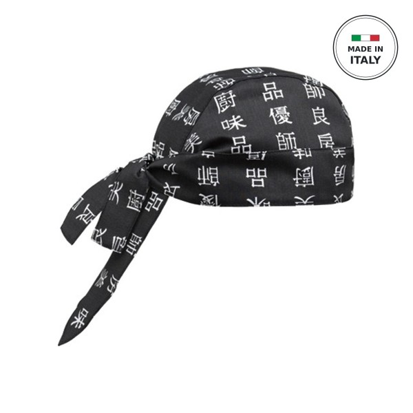 Μπαντάνα Σεφ Μαύρη Chen-Da EGOCHEF One Size