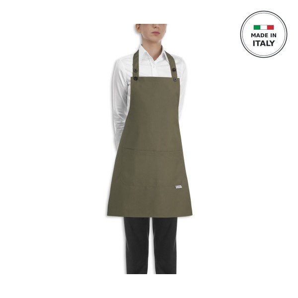 Ποδιά Σερβιτόρου/Μάγειρα Ολόσωμη Olive Green EGOCHEF One Size