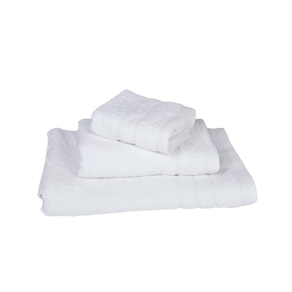 Σετ Πετσέτες 3τμχ Βαμβακερές White 7111811-7