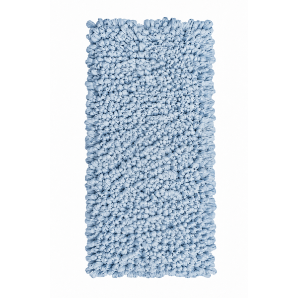 EVORA Χειροποίητο Πατάκι 60x120cm Γαλάζιο C05 Mrshome