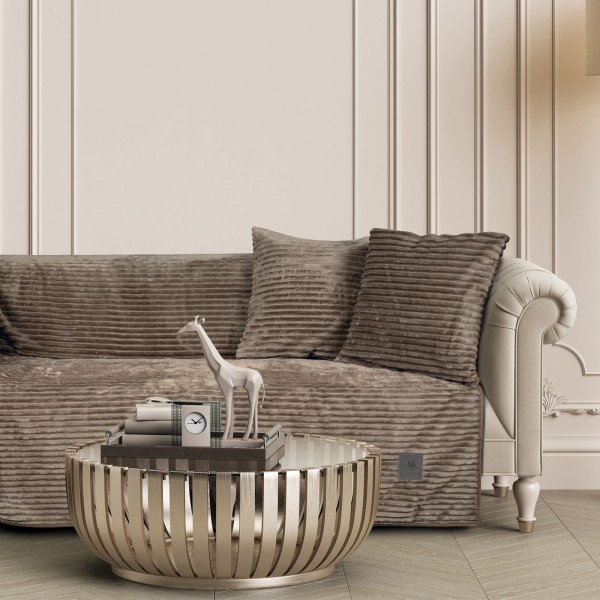 Ριχτάρι Flannel Διθέσιος 180x250εκ. Essential 3997 Taupe Greenwich Polo Club
