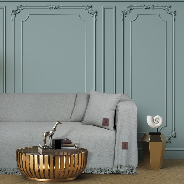 Ριχτάρι Polycotton Τριθέσιου 180x300εκ. Essential 3913 Γκρι Greenwich Polo Club