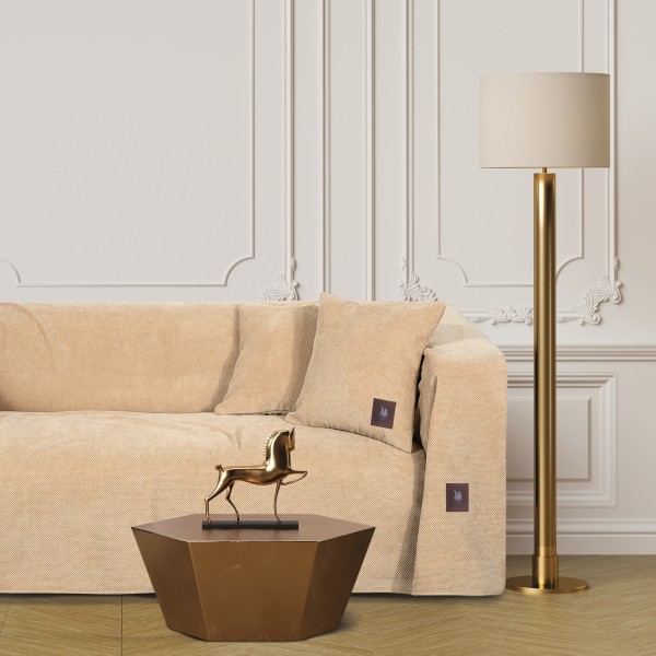 Ριχτάρι Microchenille-Polar Fleece Τριθέσιος 180x300εκ. Premium 3923 Μπεζ Greenwich Polo Club