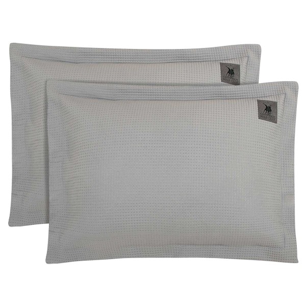 Ζεύγος Διακοσμητικές Μαξιλαροθήκες Microfiber 50x70+5εκ. Essential 3496 Γκρι Greenwich Polo Club