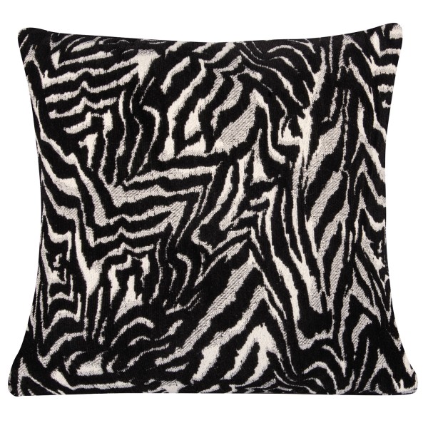 Διακοσμητικό Μαξιλάρι Chenille 40x40εκ. Essential 3935 Taupe-Μαύρο Greenwich Polo Club