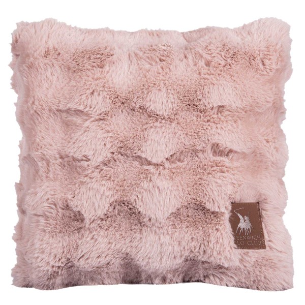 Διακοσμητικό Μαξιλάρι Γούνινο Faux Fur 40x40εκ. Premium 3945 Nude Greenwich Polo Club