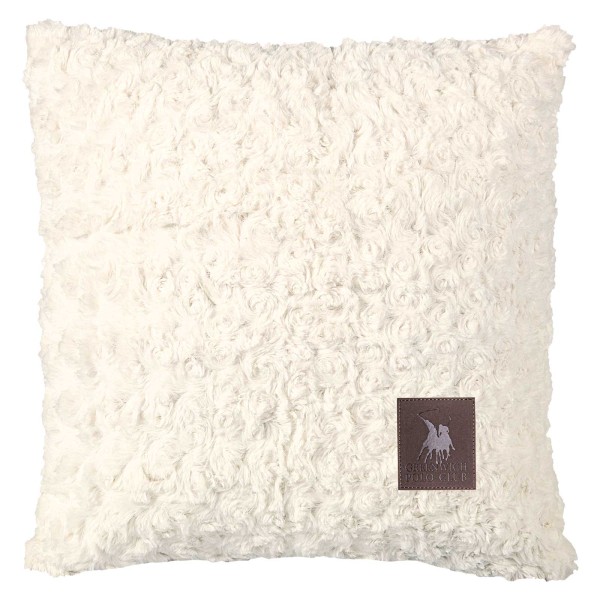Διακοσμητικό Μαξιλάρι Faux Fur 40x40εκ. Essential 3959 White Greenwich Polo Club