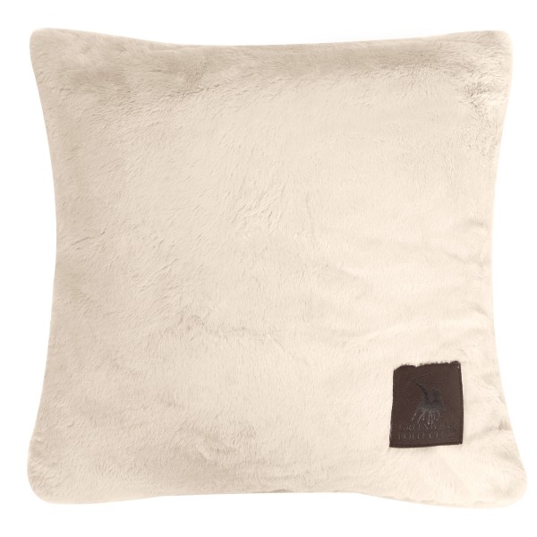 Διακοσμητικό Μαξιλάρι Γούνινο Faux Fur 40x40εκ. Premium 3968 Ivory Greenwich Polo Club