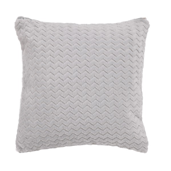 Διακοσμητικό Μαξιλάρι Fleece 40x40εκ. Throws 1368 Grey Das Home