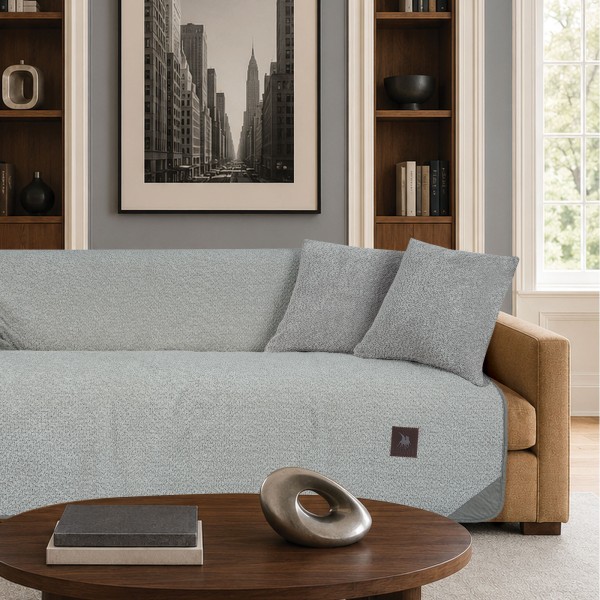 Ριχτάρι Chenille-Fleece Τριθέσιος 170x300εκ. Premium 3992 Grey Greenwich Polo Club