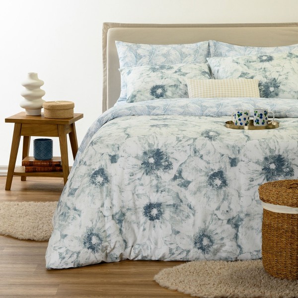 Παπλωματοθήκη Polycotton Υπέρδιπλη 225x245εκ. Lesslie Blue Casual Line Melinen 20006362