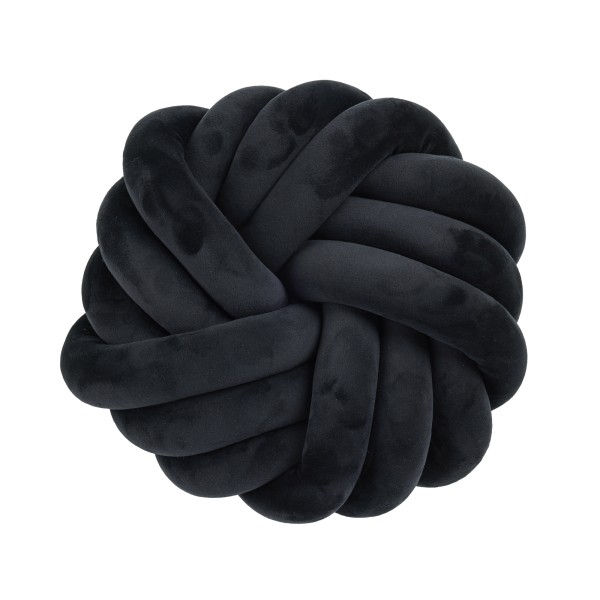 Διακοσμητικό Μαξιλάρι Βελούδινο Φ35εκ. Deco 2290 Black Das Home