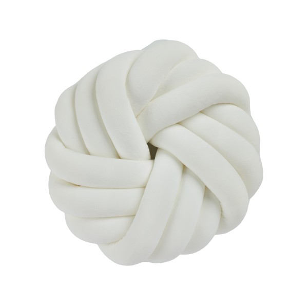 Διακοσμητικό Μαξιλάρι Βελούδινο Φ35εκ. Deco 2294 White Das Home