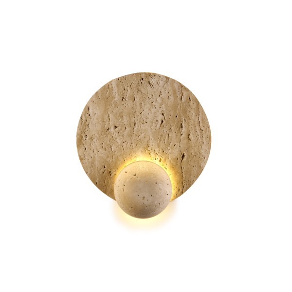 OCN-ΦΩΤΙΣΤΙΚΟ ΕΠΙΤΟΙΧΟ ΚΙΤΡΙΝΗ ΤΡΑΒΕΡΤΙΝΗ LED 4W 3000K 40LM IP20 Φ230mm