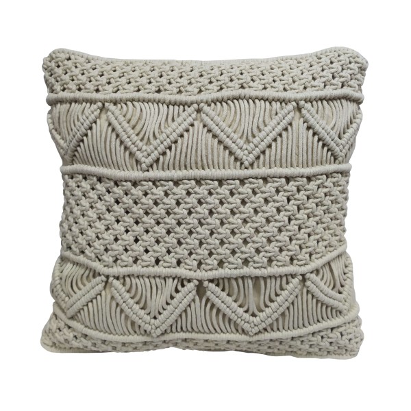 Διακοσμητικό Μαξιλάρι Macrame Natural 40x40εκ. Komvos Home 7012262-1