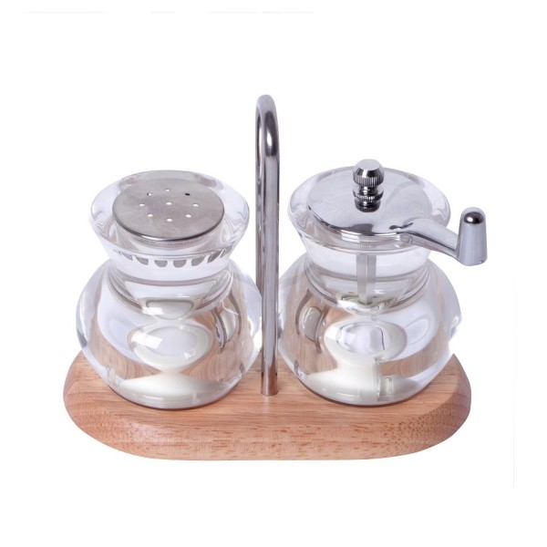 DIS. ΑΛΑΤΟΠΙΠΕΡΟ ΜΕ ΒΑΣΗ RUBBERWOOD 304SS/PMMA 12,5EK