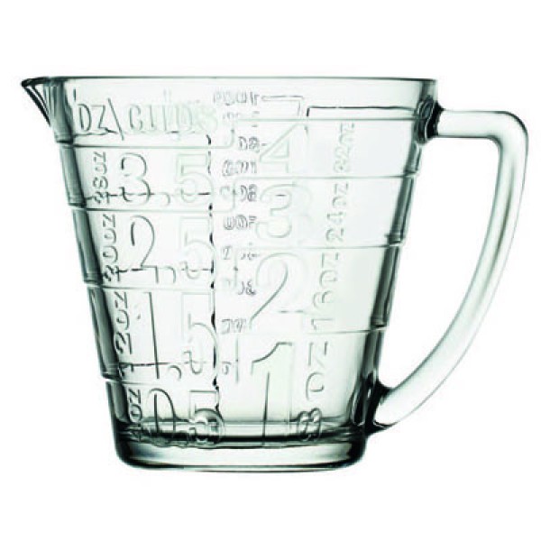 BASIC MEASURING CUP 1165CC H:14CM D:18.3CM P/240 OB6/PR.BC. (sm)