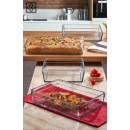 UP.OR. BORCAM RECT. TRAY TEMPERED 36,7X25,7X6CM 4350CC P/144 GB1.OB6. (smB) | Συσκευασία 2 τμχ