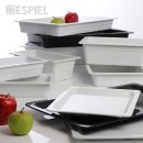 ΓΑΣΤΡΟΝΟΜΟΣ GN1/4 ΛΕΥΚΟ ΓΥΑΛΙΣΤ. ΜΕΛΑΜΙΝΗΣ 26,5Χ16Χ6,5ΕΚ | Συσκευασία 3 τμχ