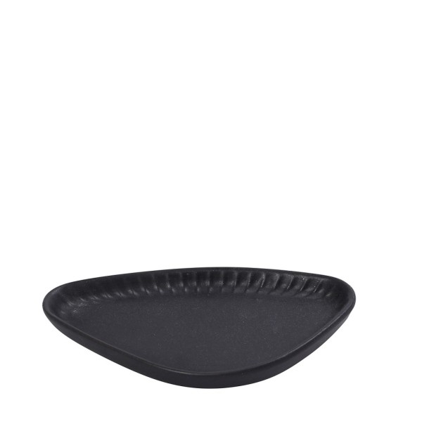 DIS. GOBI BLACK SAND HANDMADE ΠΙΑΤΑΚΙ ΤΡΙΓΩΝ. ΜΑΥΡΟ ΜΑΤ 20Χ11Χ2,6ΕΚ | Συσκευασία 6 τμχ