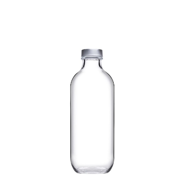 ICONIC BOTTLE W/ METAL LID 540CC H: 20,2 D: 7,3 P/750 OB6/PR.BC. (sm)