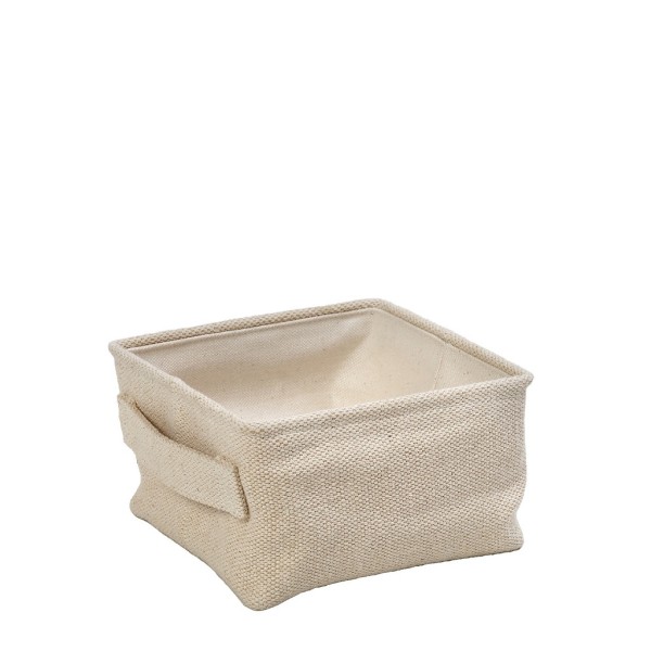 DIS. ΚΑΛΑΘΙ ΤΕΤΡΑΓ. JUTE/COTTON 15X15X9EK | Συσκευασία 2 τμχ