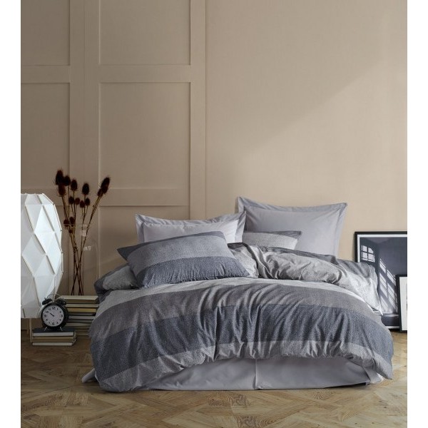 Πάπλωμα Polycotton Υπέρδιπλο 220x240εκ. Νεφέλη 342 Grey DimCol