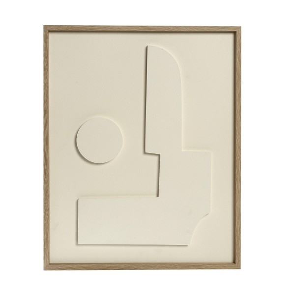 ΠΙΝΑΚΑΣ ΣΕ 3D ΚΑΜΒΑ ΛΕΥΚΟΣ PVC/MDF 50Χ40ΕΚ | Συσκευασία 2 τμχ