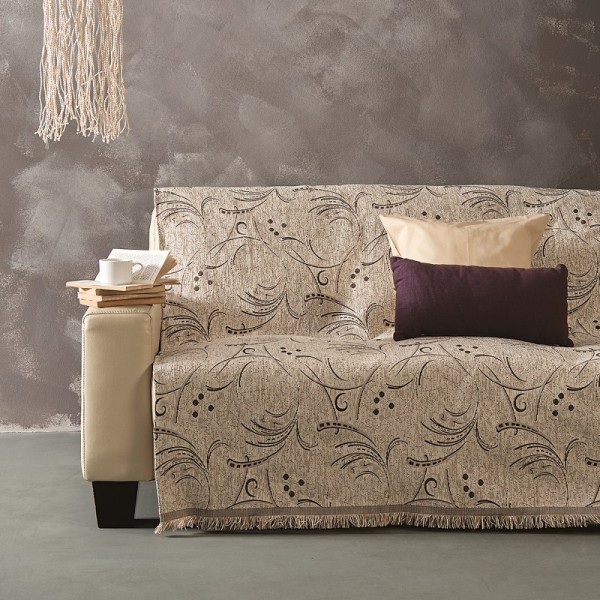 Ριχτάρι Σενίλ Ζακάρ Τριθέσιο 180x300εκ. Essential SB HOME