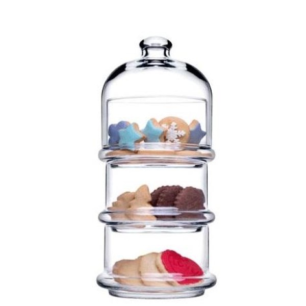 VILLA PATISSERIE 3PLE PLATE-DOME 3x505CC 26CM P/162 GB1.OB6.